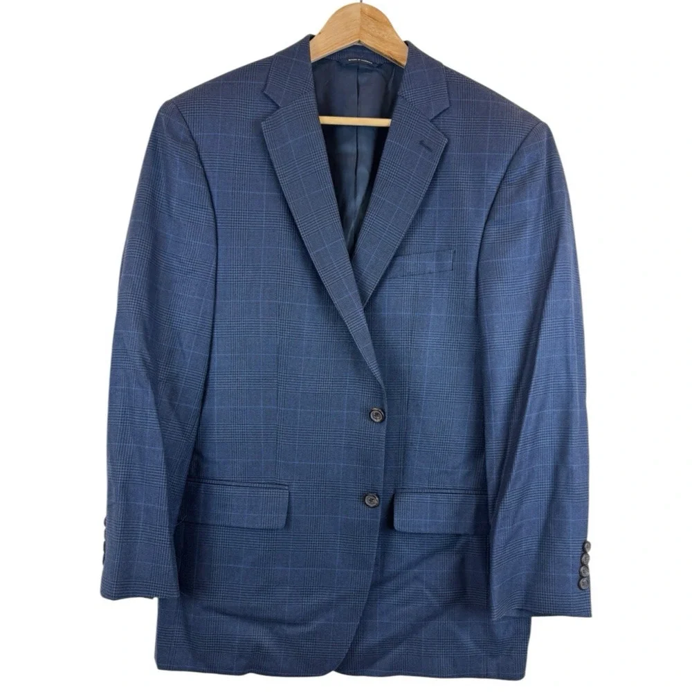 Ralph Lauren Mens Two-Button Blazer Silk Wool Blend‎ Sport Coat Jacket Size 42R